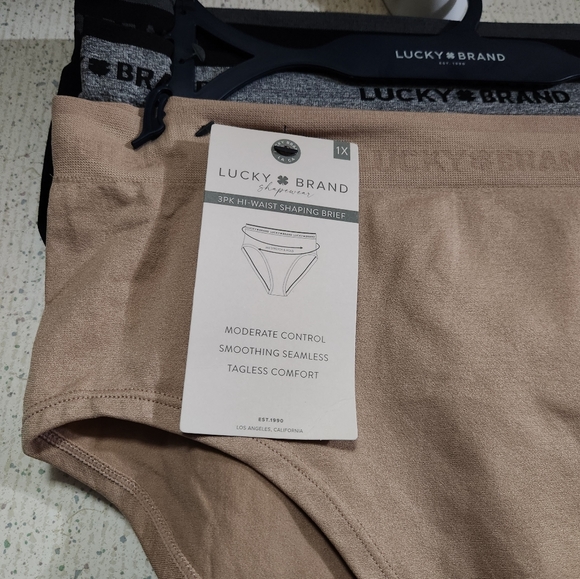 Lucky Brand Hi-Waist Panties Shapewear 3pc Tagless Seamless Women’s 1X MSRP $72 - Picture 2 of 8